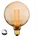 Lâmpada LED - Cristal âmbar  Moderno - 4W - E27 - G125 - Dimmable