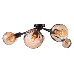 Lâmpada LED - Cristal âmbar  Moderno - 4W - E27 - G125 - Dimmable