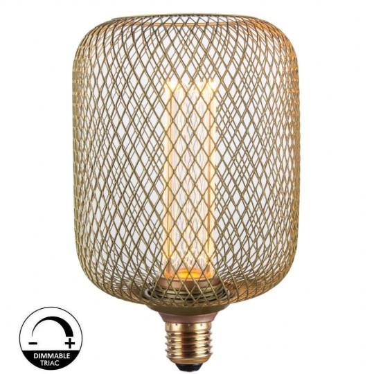 LED-Lampe - Modernes  GOLD Metall - 4W - E27 - Dimmbar