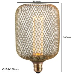 Bombilla LED Modern Metal GOLD 4W E27 - Dimmable