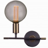 LED-Lampe - Modernes Rauchglas - 4W - E27 - G125 - Dimmbar