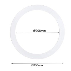 Capa de aro branco suplementar para Downlight