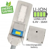 Réverbère Solar LED 120W PROFESSIONNEL - ULTRA SLIM - Capteur de Mouvement  150lm/W