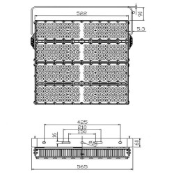 1200W LED Floodlight PHILIPS Xitanium - CORE MAX- 220Lm/W- CLASS A