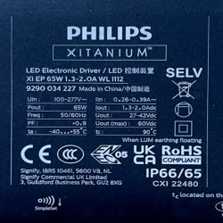 Driver LED Programável - Philips XITANIUM Essential - Xi EP 65W - para luminárias LED de até 65W