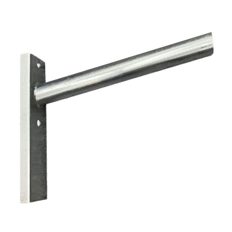 Suporte de poste para Farol - para Coluna e Parede - Aço Galvanizado - 50cm