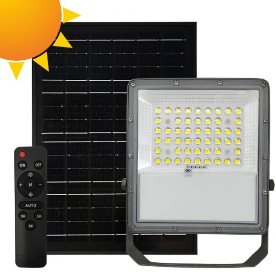 Foco Projector Exterior SOLAR LED 100W NEW AVANT - 5000K