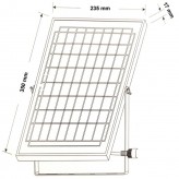 100W SOLAR LED Outdoor Floodlight - NEW AVANT - 5000K