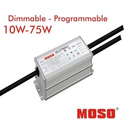 Driver Dimmable Programmable MOSO X6-075M  for LED up to 75W - 5 Years Warranty