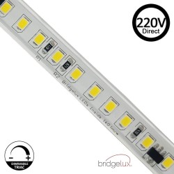 Fita LED 220V | 140xLED/m | 20m | SMD2835 | 2566Lm/M| 19W/M | IP67 | Corte a cada 10cm