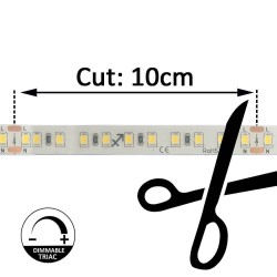 LED Strip 220V | 120xLED/m | 20m | SMD2835 | 1450Lm/M | 14W/M | IP67 | Corte cada 10cm