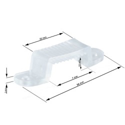 COMPRAR  Grampo para fita Led IP20 7*13mm