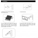 Foco Solar orientable LED - 5W  -Sensor de movimiento - 4000K