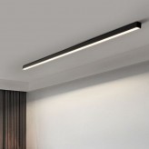 Profilé Aluminium - Noir - POSTDAM - UGR17 Diffuseur Micro Prisme -2 Mètres - Réglette + Suspension