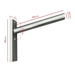 Suporte de poste para Farol - para Coluna e Parede - Aço Galvanizado - 50cm