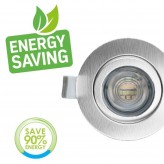 Downlight LED - 7W -  Rond gris brossé- CCT