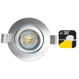 Downlight LED - 7W -  Rond gris brossé- CCT