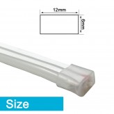 Flexible LED Neon 24V - 10W/m - Coil 50m - 6x12mm - 3000K