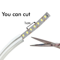 Neón LED Flexible 24V -10W/m - Bobina 50m - 6x12mm - Rojo