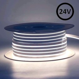 Flexible LED Neon 24V - 10W/m - Coil 50m - 6x12mm - 3000K