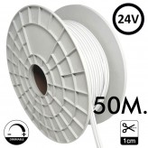 Neón LED Flexible 24V -10W/m - Bobina 50m - 6x12mm - Rojo