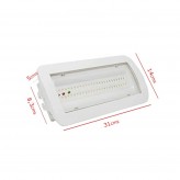 Éclairage de secours  4W LED + Kit Intégré + Option Lumière Permanente - IP65