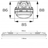 LED Feuchtraumleuchte  Integrierten  - 35W-30W-25W-20W -  OSRAM Driver - 120cm