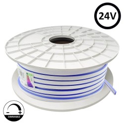 Neon LED Flexível 24V - 10W/m - Bobina 50m - 6x12mm - LARANJA