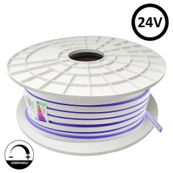 Neón LED Flexible 24V -10W/m - Bobina 50m - 6x12mm - AMARILLO