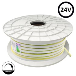 Neon LED Flexível 24V - 10W/m - Bobina 50m - 6x12mm - VERDE