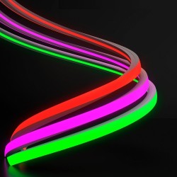 Flexible LED Neon 24V - 10W/m - Coil 50m - 6x12mm - PINK