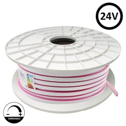 Neón LED Flexible 24V -10W/m - Bobina 50m - 6x12mm - ROSA