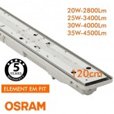 Réglette Étanche LED Intégré - 35W-30W-25W-20W -  OSRAM Driver - 120cm