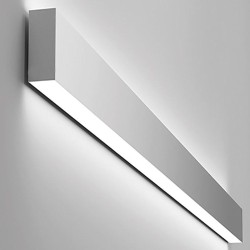 Aplique Linear LED - WASHINGTON CINZA - 0.44m - 0.94m - 1.44m - 1.94m - IP54