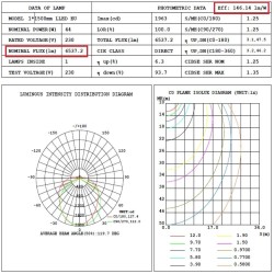 Regleta Estanca LED integrado - 44W-38W-32W-25W -  OSRAM Driver - 150cm