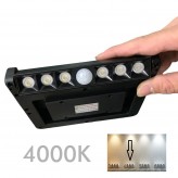 Projecteur Solaire LED orientable - 5W -Capteur de mouvement - 4000K