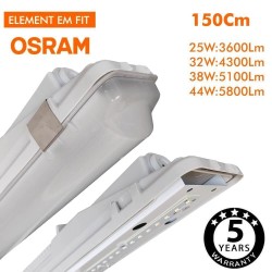 Integrated-LED Tri-Proof Light -  44W-38W-32W-25W -  OSRAM Driver - 150cm