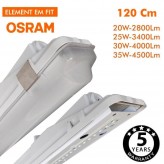 Réglette Étanche LED Intégré - 35W-30W-25W-20W -  OSRAM Driver - 120cm