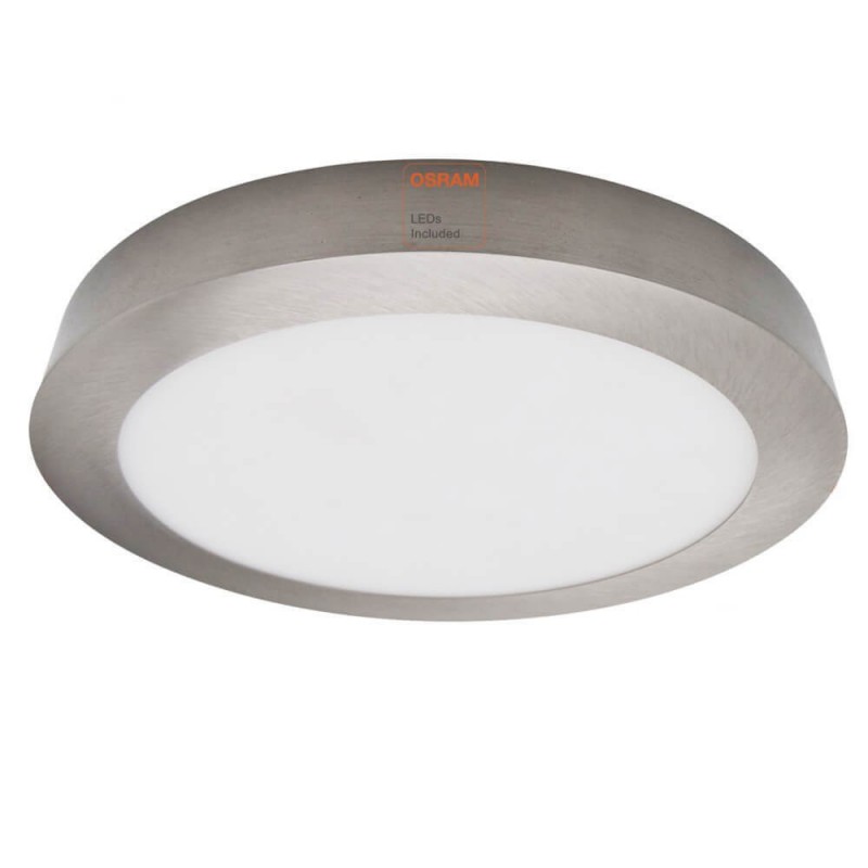 Plafond LED circular superfície Acero Inox 15W - CCT
