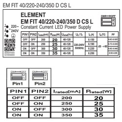 Integrated-LED Tri-Proof Light - 35W-30W-25W-20W -  OSRAM Driver - 120cm