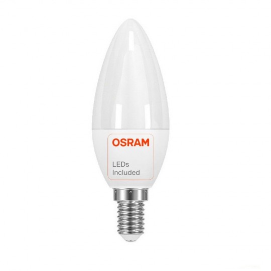 LED Candle Bulb 6W E14 C37 180º - OSRAM CHIP DURIS E 2835