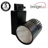 LED Strahler 40W UPPSALA Schwarz BRIDGELUX Chip 1-Phasen Schienensystem CRI+98