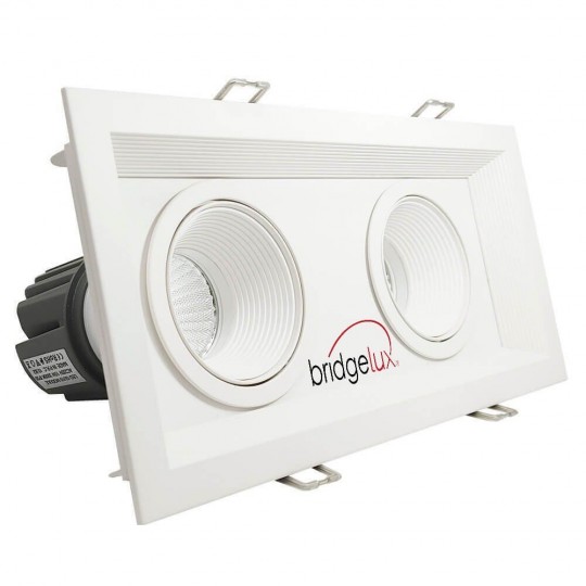 LED Downlight 30W - Schwenkbar - WEISS Doppelt - CRI+92 - UGR13