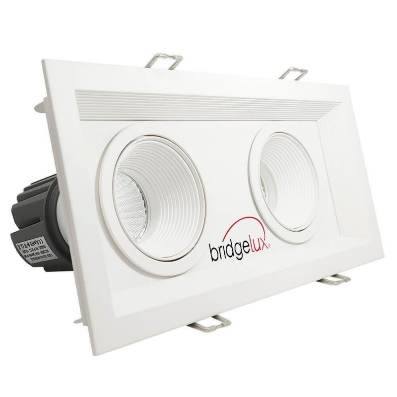 Downlight LED 30W - Ajustável - BRANCO Dobro - CRI+92 - UGR13