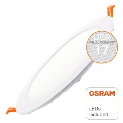 Placa Slim LED Circular 24W - UGR17 - OSRAM CHIP DURIS E 2835