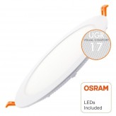 Painel Slim LED Circular 24W - UGR17 - OSRAM CHIP DURIS E 2835