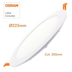 Painel Slim LED Circular 20W OSRAM Chip