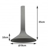 Suspension - Circulaire - SOMBRE - Béton - pour E14