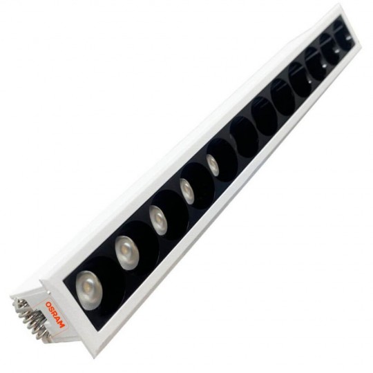 LED Einbaustrahler 15W mit OSRAM Chip 3030 24º UGR17 150lm/W