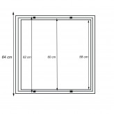 Marco para empotrar Panel LED de 60x60 cm